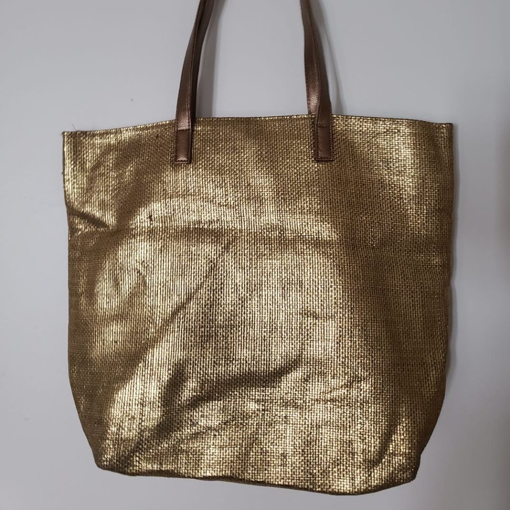 Gold, Woven Tote Bag